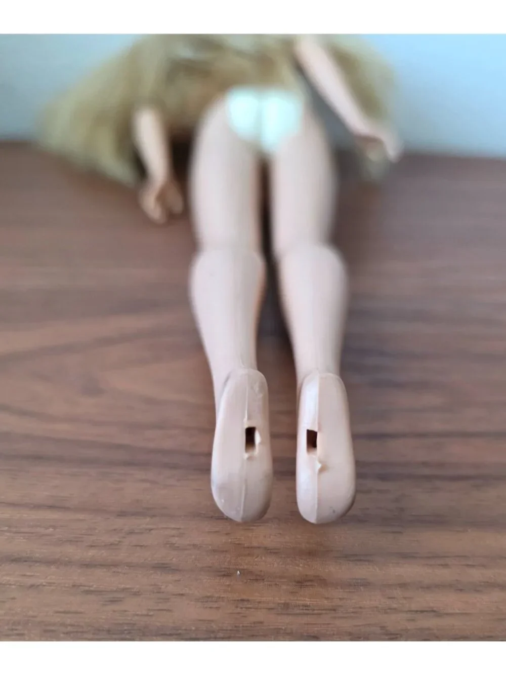 Vintage Mattel Barbie Nude Doll Blonde Hair w/ Bangs & Blue Eyes - Indonesia